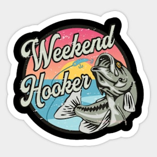 Weekend Hooker Alabama Fishing Sticker